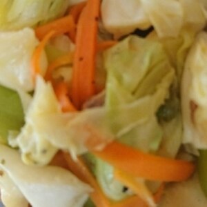 生姜醤油で簡単！肉野菜炒め。